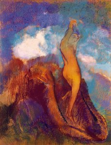 金星の誕生、1912（紙にパステル） 作： Odilon Redon